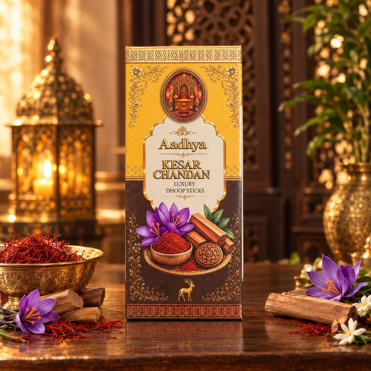 Kesar Chandan Dhoop Sticks premium incense